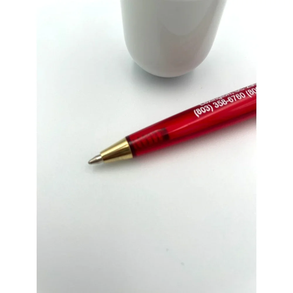 MedXPress Drug Rep Promo Pen & Capsule Highlighter Set Medical Advertising Red